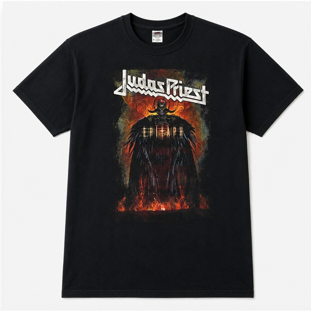 Judas Priest Mens XL 2011 Epitaph Farewell Tour Black Band T Shirt Concert Tee